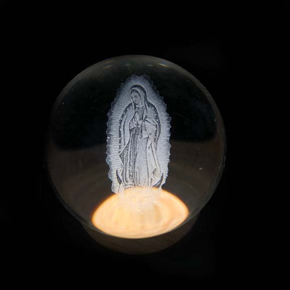 Leuchtende Mondkristallkugel mit Galaxie-Effekt