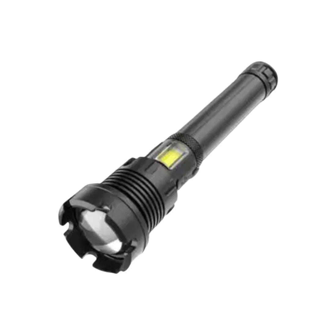Taktische LED Taschenlampe mit Zoom und Powerbank