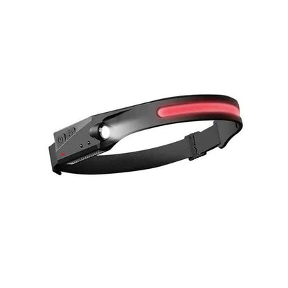 Wiederaufladbare LED-Stirnlampe mit Weitwinkel und Bewegungssensor