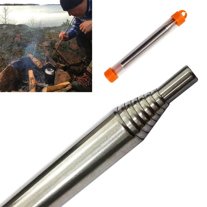 Teleskop-Blasrohr für Lagerfeuer und Outdoor-Abenteuer