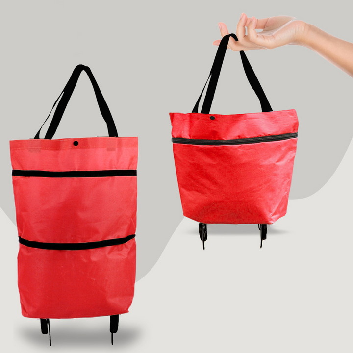 Einkaufsroller Tasche Faltbar - 2-in-1 für Komfort