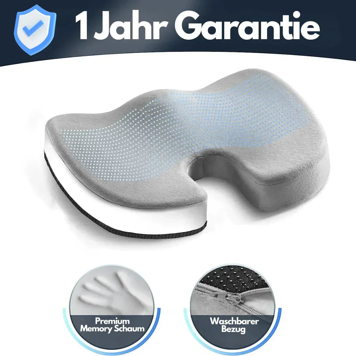 Ergonomisches 4D Sitzkissen mit Orthopädischer Unterstützung für Maximalen Komfort