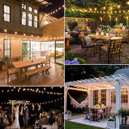 Draußen LED-Lichterkette für Terrasse und Garten