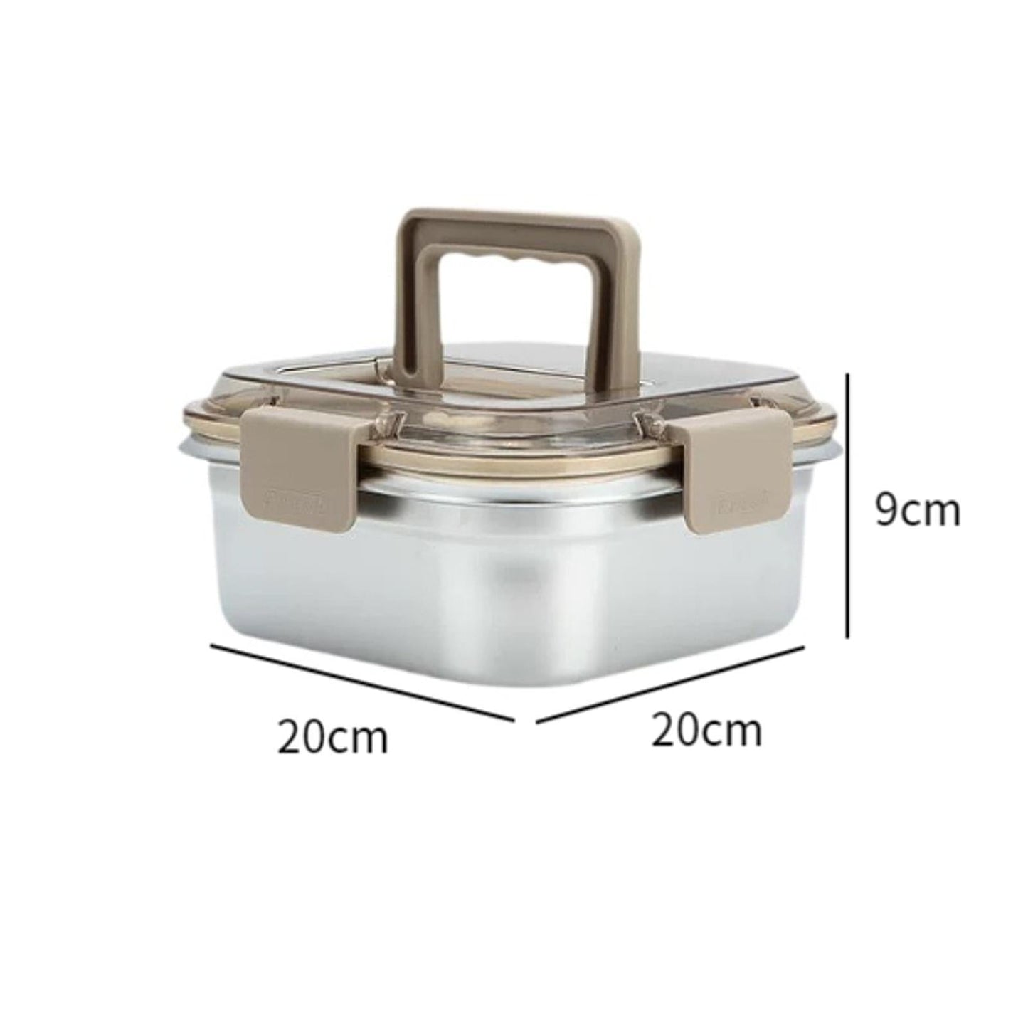 Edelstahl Frischhaltebox 1600ml, Tragbare Lunchbox