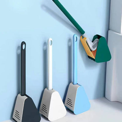 Hygienische Silikon-Toilettenbürste mit Wandhalterung