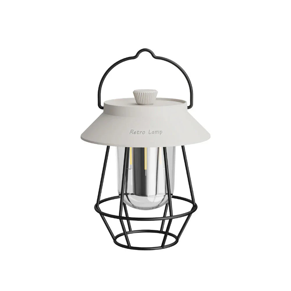 Tragbare Retro LED Camping-Laterne – Lampen für Outdoor, Garten und Terrasse
