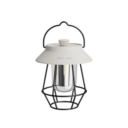 Tragbare Retro LED Camping-Laterne – Lampen für Outdoor, Garten und Terrasse