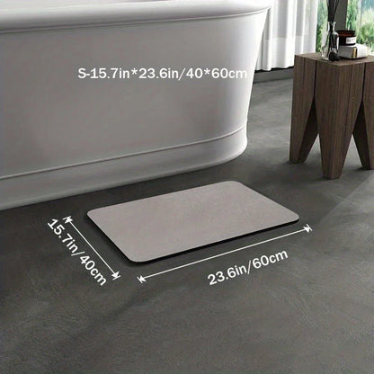 Schnelltrocknende Badematte aus Diatomit