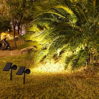 Verstellbare Solarleuchte für den Garten