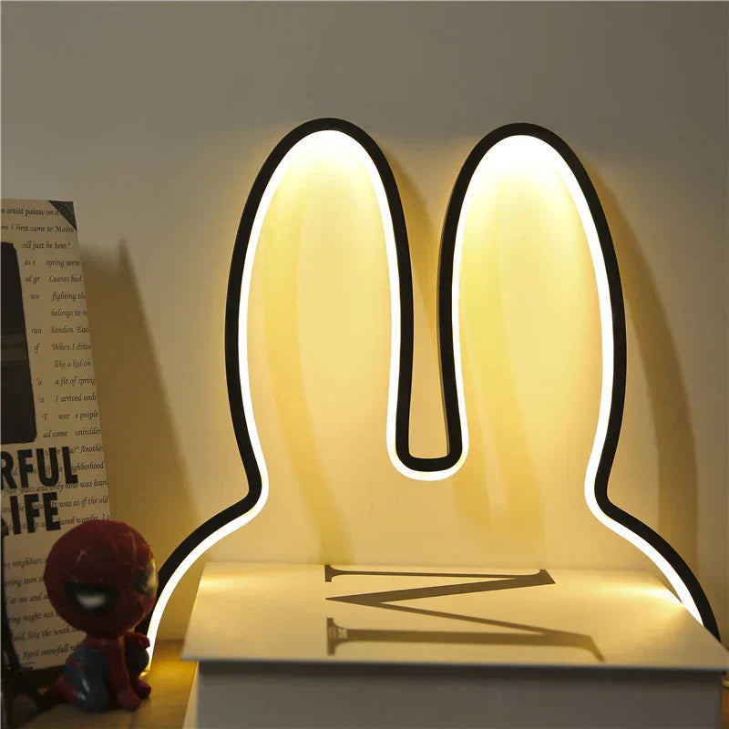 LED-Hasenlampe – Dimmbare Wandbeleuchtung mit USB-Aufladung