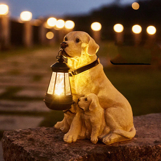 Solar-LED Hundefigur für den Garten – Wetterfeste Deko mit Beleuchtung