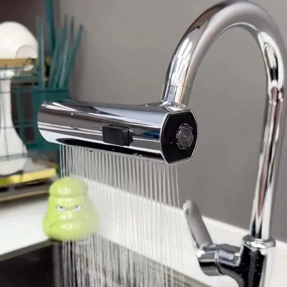 360° Drehbarer Wasserhahnaufsatz – Flexibler Sprühkopf für einfachen Wasserfluss und bessere Reinigung