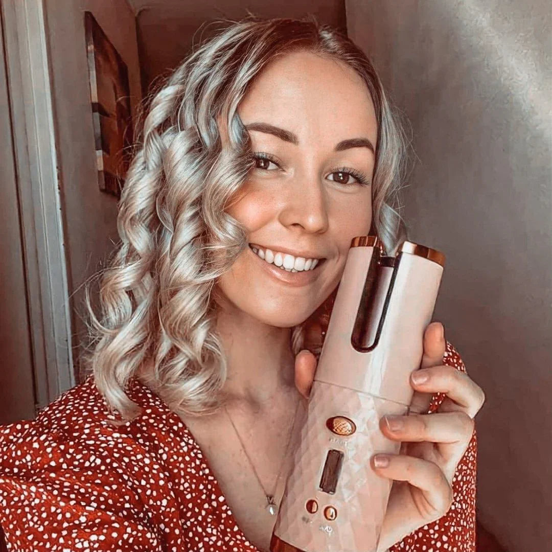 Schnurloser Haarstyling-Lockenstab – Kabelloses Styling-Gerät für Perfekte Locken