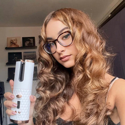 Schnurloser Haarstyling-Lockenstab – Kabelloses Styling-Gerät für Perfekte Locken