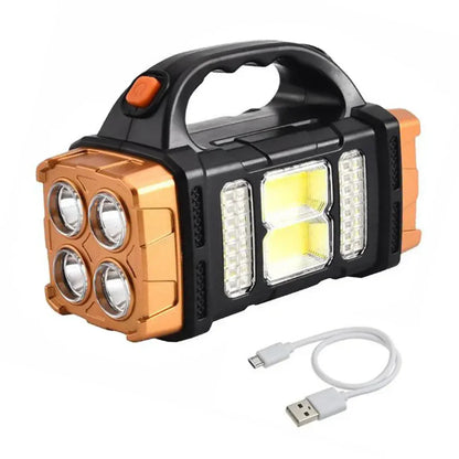 USB-ladbare Notfall-Taschenlampe mit tragbarem Handgriff