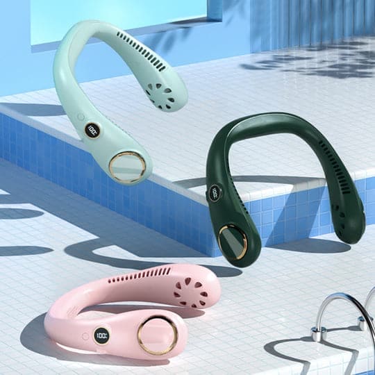 Wiederaufladbarer Nackenventilator Zoe – Tragbare Kühlung für heißen Sommertag
