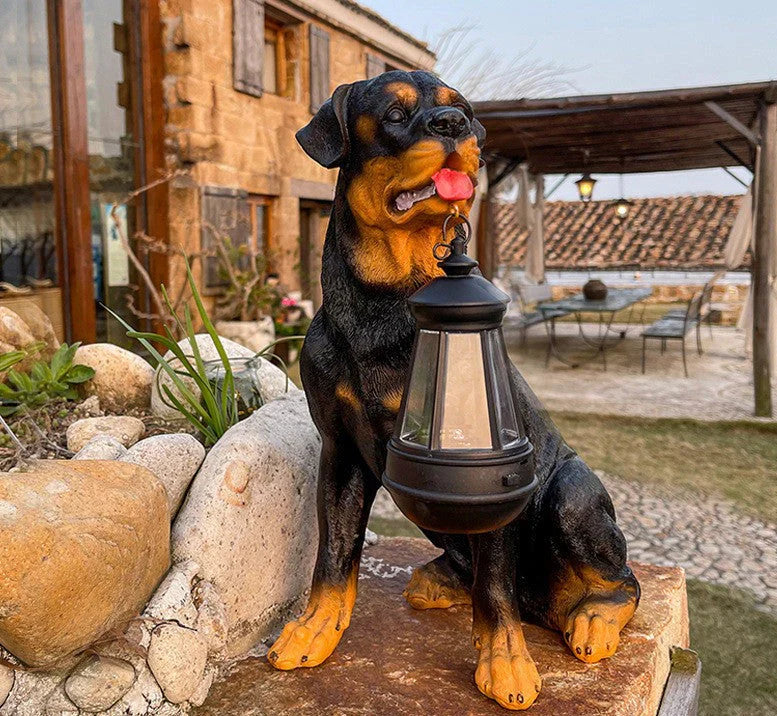 Solar-LED Hundefigur für den Garten – Wetterfeste Deko mit Beleuchtung