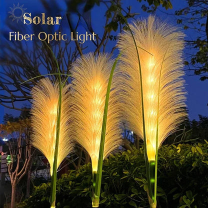 Dekorative Rattan Gartenbeleuchtung – Solar-Lampe im Grasdesign für den Außenbereich