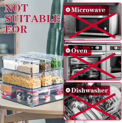 Stapelbares Kühlschrank-Organizer-Set – 10 Aufbewahrungsboxen für Mehr Ordnung & Frische