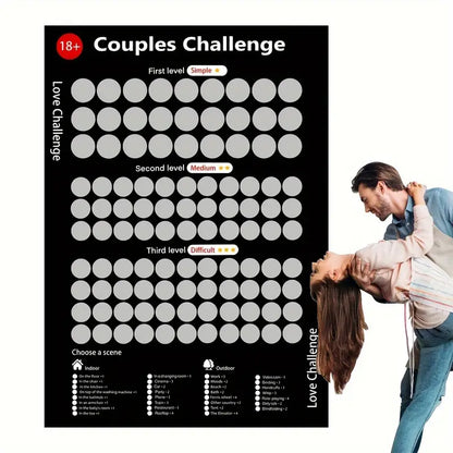 Liebes-Challenge Rubbelflächen für Paare