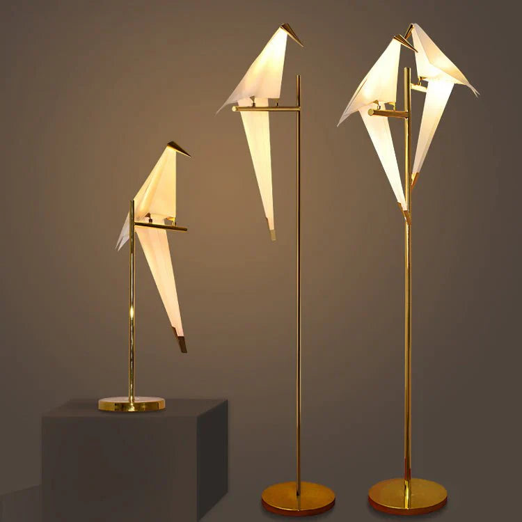 Vogel-Lampe im exklusiven Design mit praktischem Magnetfuß