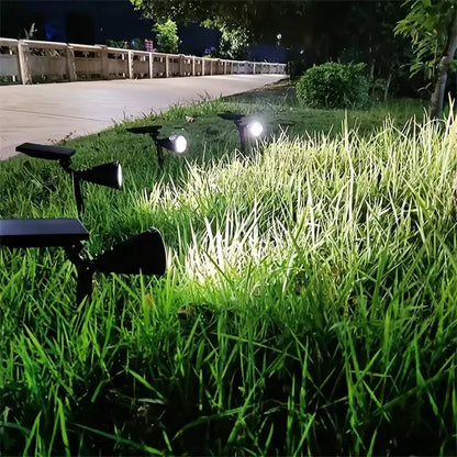 Verstellbare Solarleuchte für den Garten