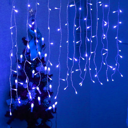 Atmosphärische Eiszapfen-Lichterkette mit Farbwechsel und Fernbedienung