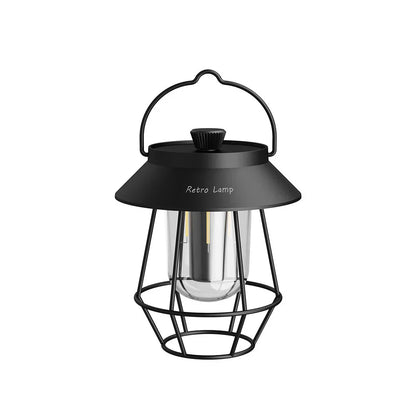 Tragbare Retro LED Camping-Laterne – Lampen für Outdoor, Garten und Terrasse