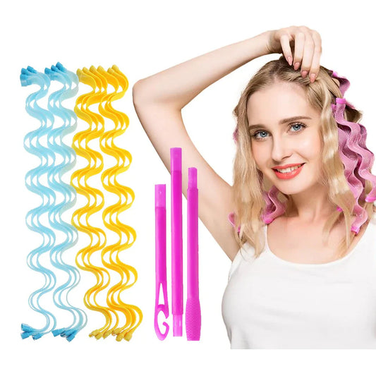 DIY Magische Lockenwickler – Flexibler Lockenwickler für perfekte, natürliche Locken ohne Hitze