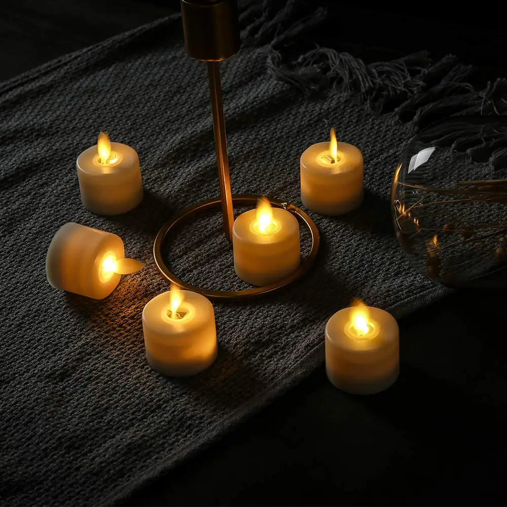 LED-Lichterkerzen-Set mit Fernbedienung – Sicheres Set für Dekoration und Atmosphäre