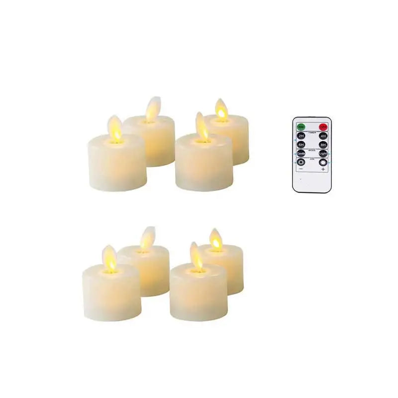 LED-Lichterkerzen-Set mit Fernbedienung – Sicheres Set für Dekoration und Atmosphäre