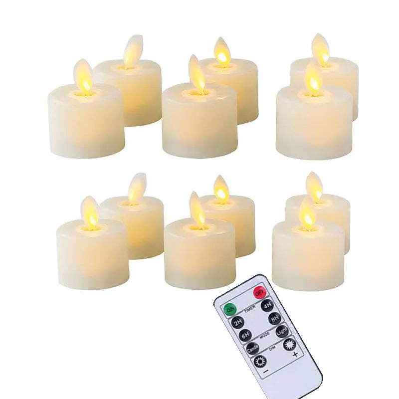 LED-Lichterkerzen-Set mit Fernbedienung – Sicheres Set für Dekoration und Atmosphäre