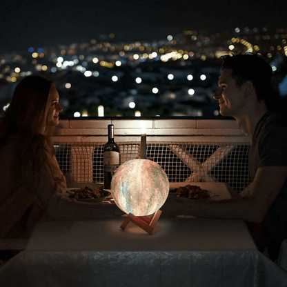 Magische Mondlampe mit LED-Beleuchtung