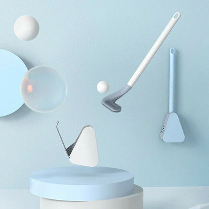 Hygienische Silikon-Toilettenbürste mit Wandhalterung