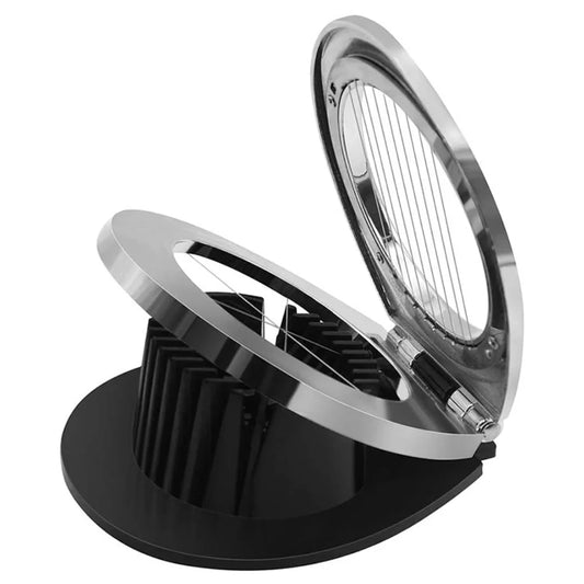 Edelstahl-Eierschneider – Multifunktionales 3-in-1 Schneidegerät für perfekte Eier