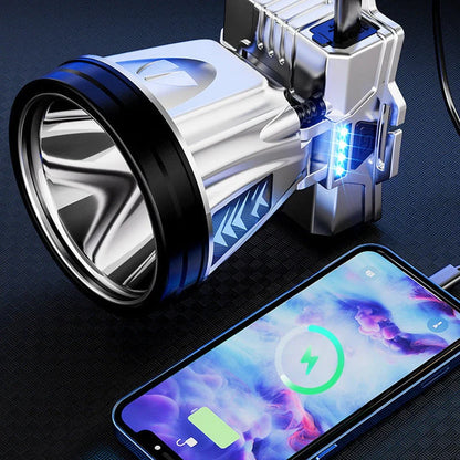 LED Stirnlampe mit USB-Ladeanschluss und Integrierter Powerbank-Funktion
