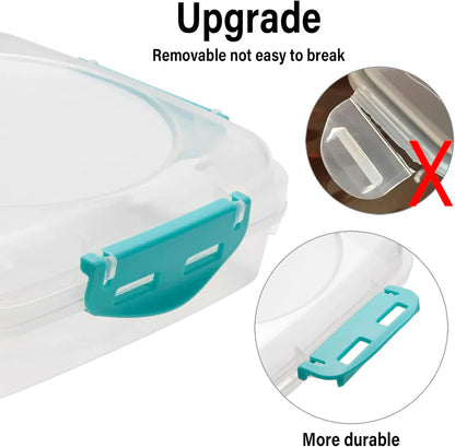 Auslaufsichere Frischhalteboxen mit Klickverschluss (4er-Set) – Stapelbare Lunchboxen für Meal Prep & Snacks
