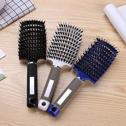 Ergonomische Haarbürste für einfaches Entwirren