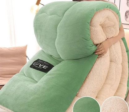 Luxuriöse Winterdecke aus Doppelschicht Flanell-Fleece
