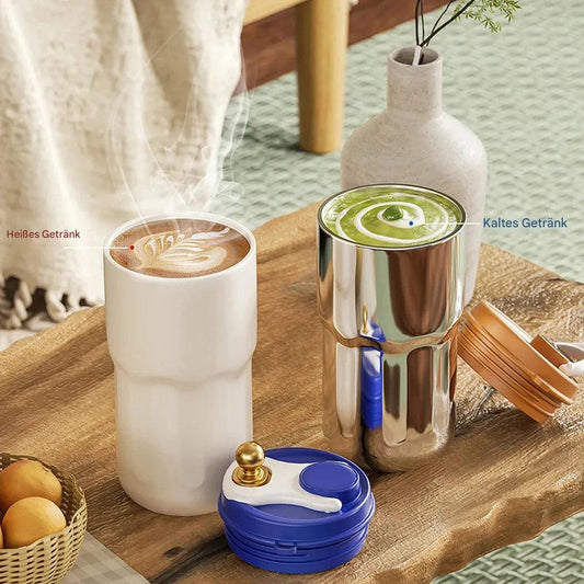 Thermo-Becher Mit Temperaturanzeige – 410ml Für Heiße Und Kalte Getränke