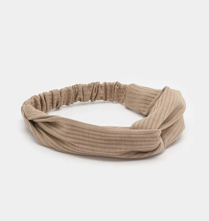 Geripptes Boho Stirnband Mit Twist Knoten – Stylisch & Bequem