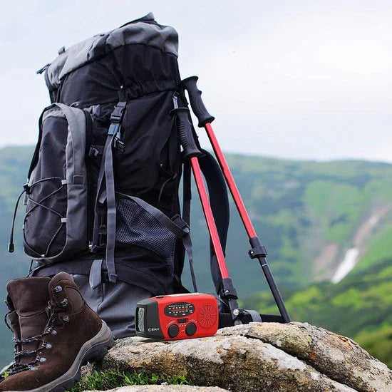 Notfall Solar Radio mit Kurbel – Dynamo Radio mit Powerbank und LED Taschenlampe