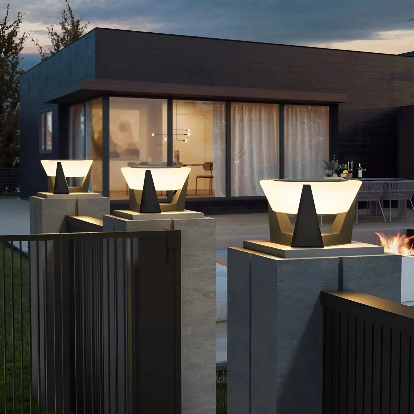 Energieeffiziente LED-Sockelleuchte für den Außenbereich