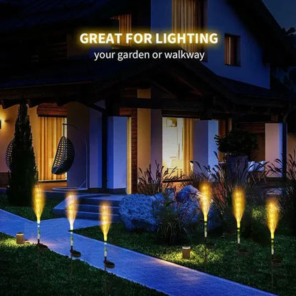 Dekorative Rattan Gartenbeleuchtung – Solar-Lampe im Grasdesign für den Außenbereich