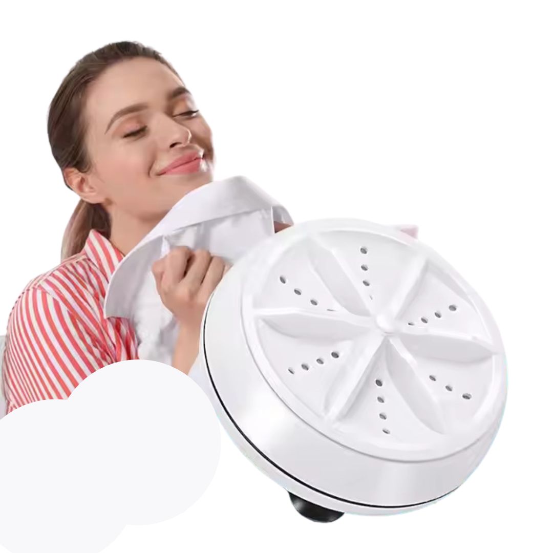 Kompakte 2in1 Mini-Waschhilfe für einfache Handhabung