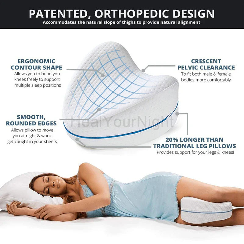 Orthopädisches Beinkissen aus Memory Foam für Ergonomische Unterstützung