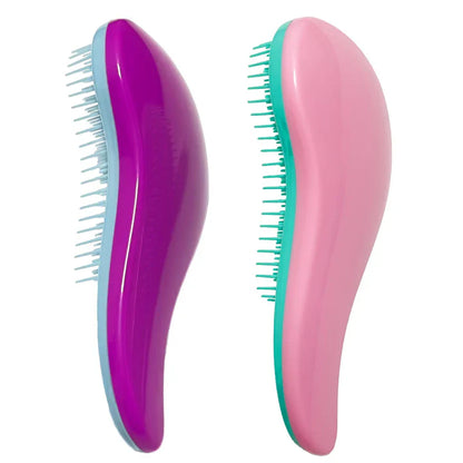 Ergonomische Entwirrungsbürste für Schonendes Haarstyling 2er Set für Alle Haartypen