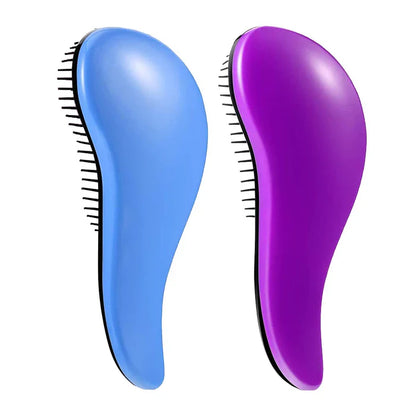Ergonomische Entwirrungsbürste für Schonendes Haarstyling 2er Set für Alle Haartypen
