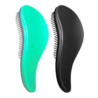 Ergonomische Entwirrungsbürste für Schonendes Haarstyling 2er Set für Alle Haartypen