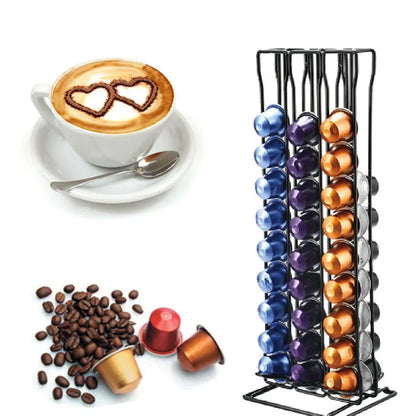 Stylische Stehende Kaffeekapsel-Halterung – Platzsparende und moderne Aufbewahrungslösung für Nespresso & Dolce Gusto Kapseln